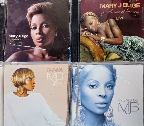 Mary J Blige 4 CDs (STRONGER, LIVE, THE BREAKTHROUGH & GROWING PAINS)
