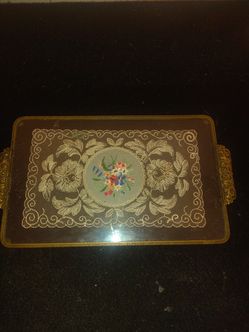 Antique vanity tray