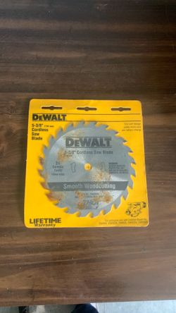 DeWalt cordless saw blade