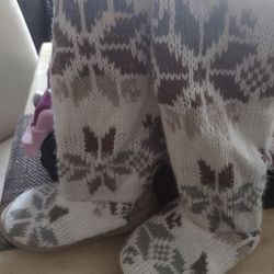 Faux Fur Long Sleepers Boots