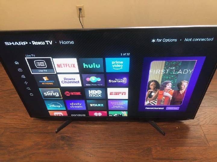 42" SHARP Roku TV flatscreen