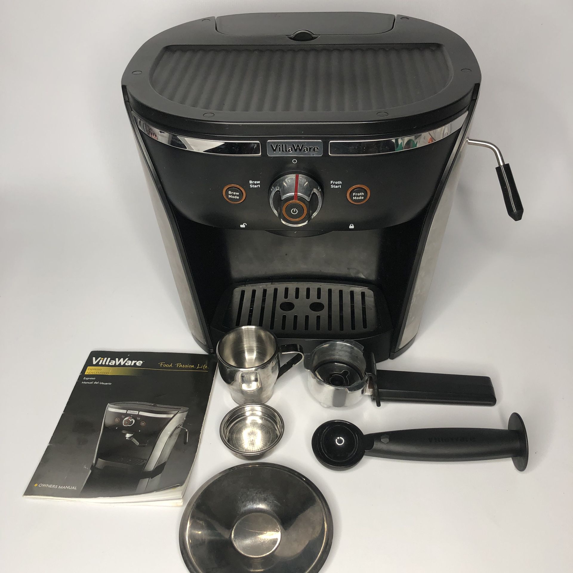 VillaWare Pump Espresso Maker NDVLEM1000 Home Espresso/Cappuchino Tested