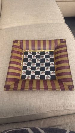 Mackenzie Child Signed Platter