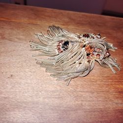 Vintage Dominic DeTora Shaggy Terrier Dog pendant pin from the 1960s