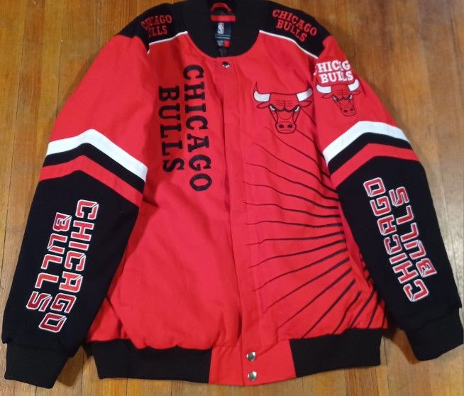Chicago Bulls Stitched Coat Jacket Mens Size Xlarge New No Tags Jordan Pippen Rodman