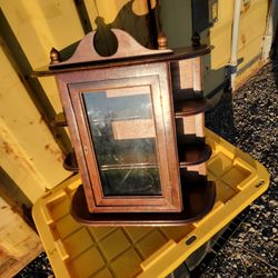 Curio Cabinet, free-standing or wall-mount