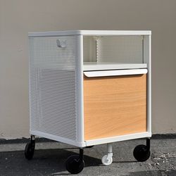 IKEA BEKANT File Cabinet/Storage Unit on Wheels, Mesh White
