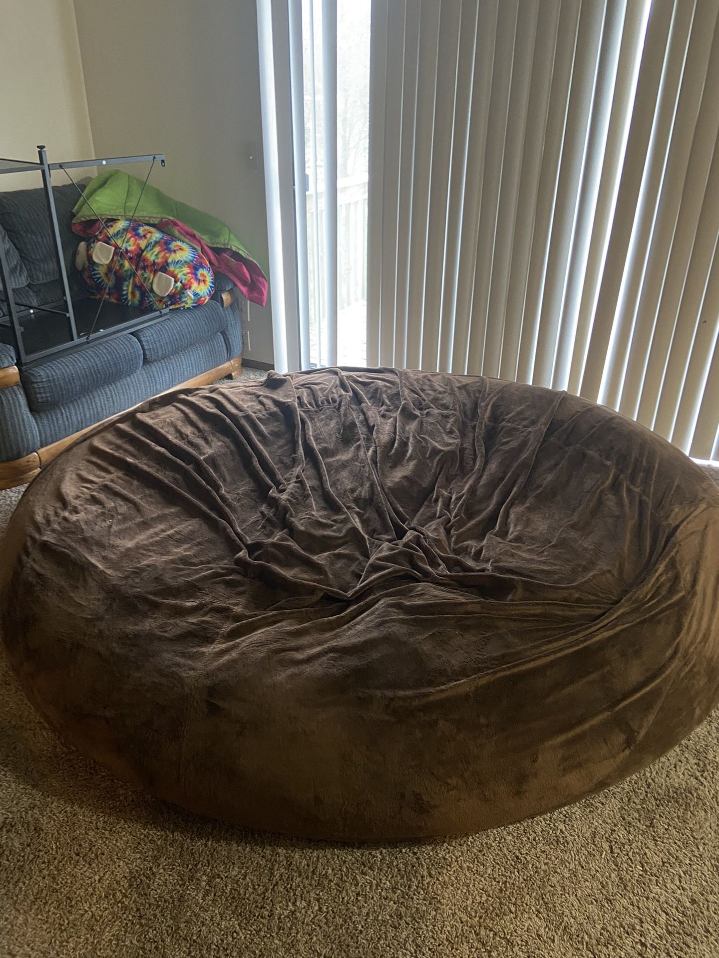 8 foot memory foam bean bag