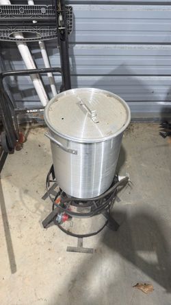 Outdoor Propane Burner with Large Aluminum Pot