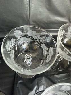 36 piece glass set vintage