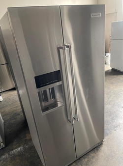 KitchenAid Side‑by‑Side Fridge – Stainless, Ice & Water Dispenser