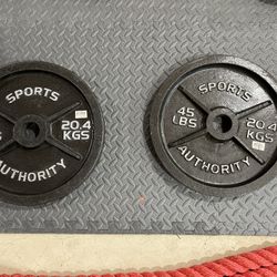 Pair of 45lb Olympic Plates