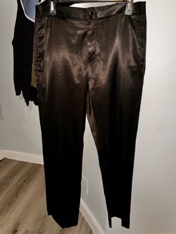 Zara black Satin Dress Pants