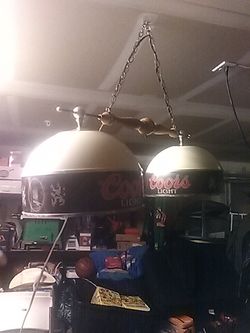 Vintage Coors light pool table lamp for Sale in Madera, CA   OfferUp