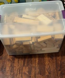 HUGE lot of wooden blocks
