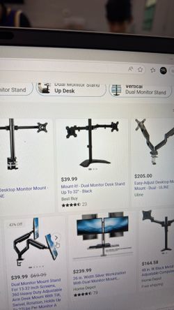Dual Computer Monitor Stand Arm