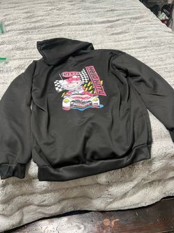 New Black Hoodie/ Hello Kitty back graphic