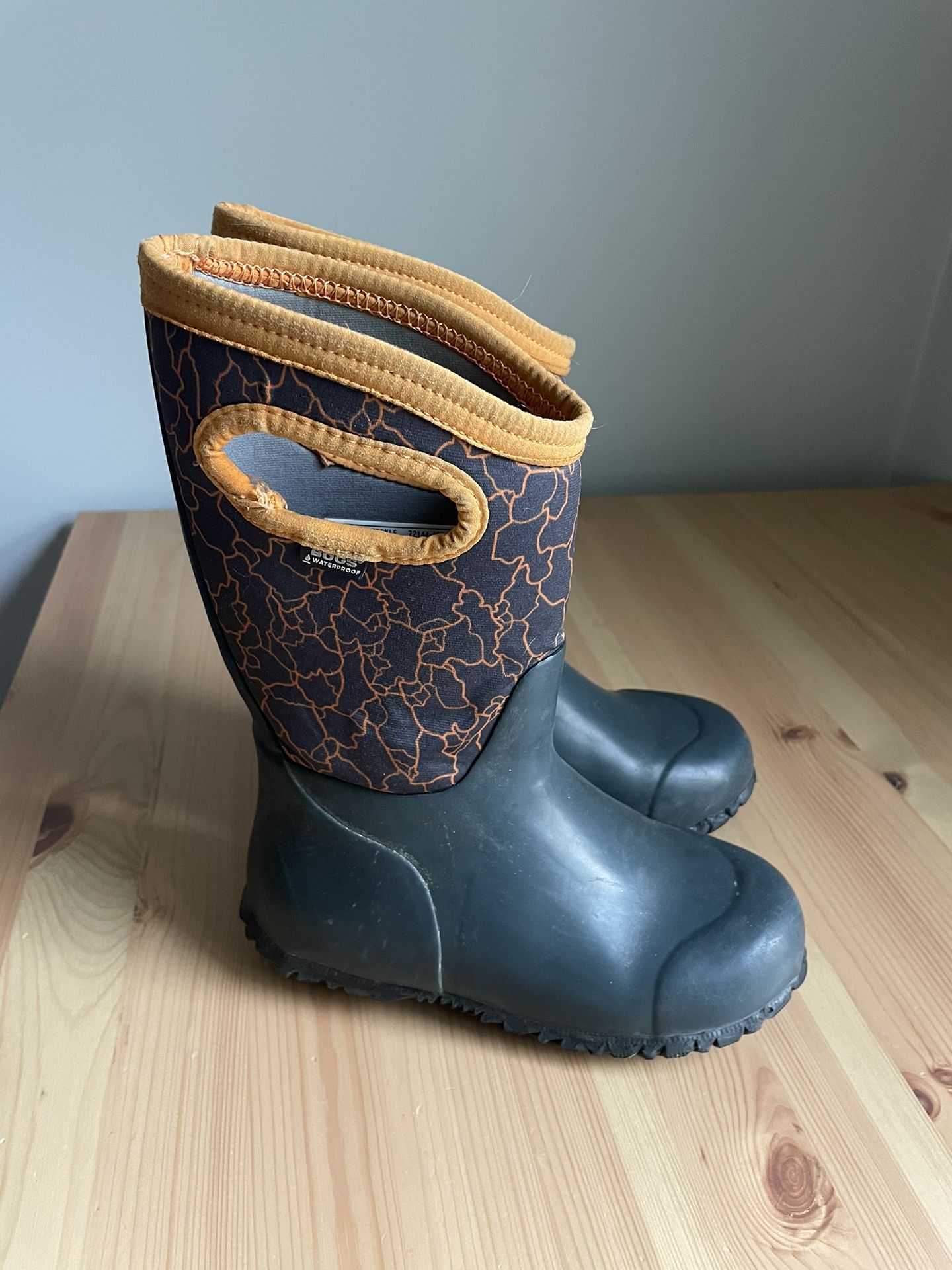 BOGS Unisex Child Boys Durham Solid Rain Boots Size 13