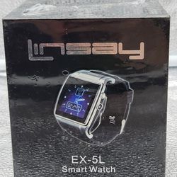 LINSAY EX-5L Executive Smartwatch with Camera - Black