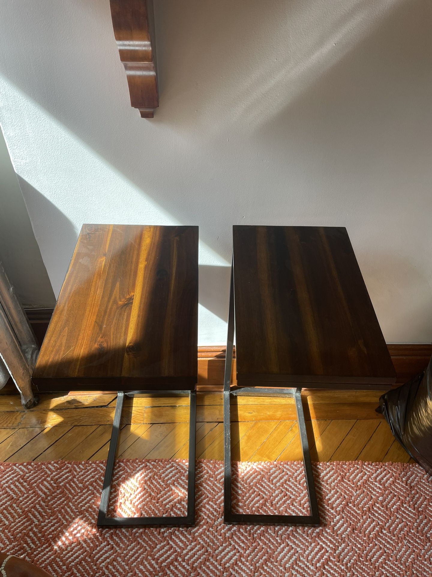 Like-New Pair of Narrow Side Tables