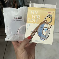 Labubu Pin For Love Letter Pendant 