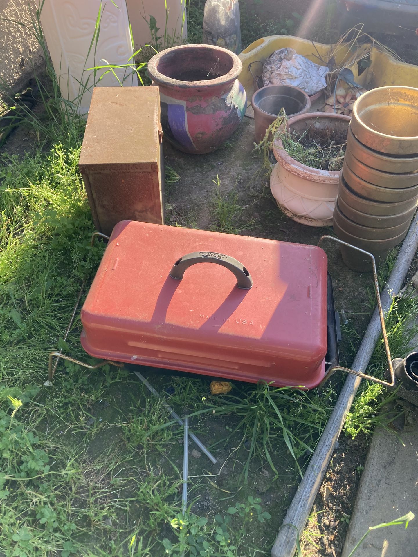 Small camping grill BBQ barbecue