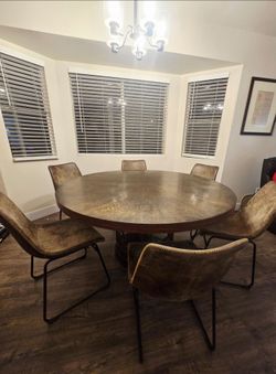 Dining chairs and table set
