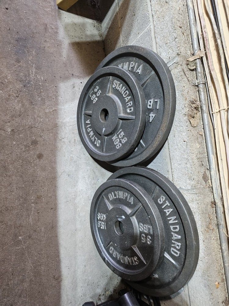 160lbs Olympic 2" weights