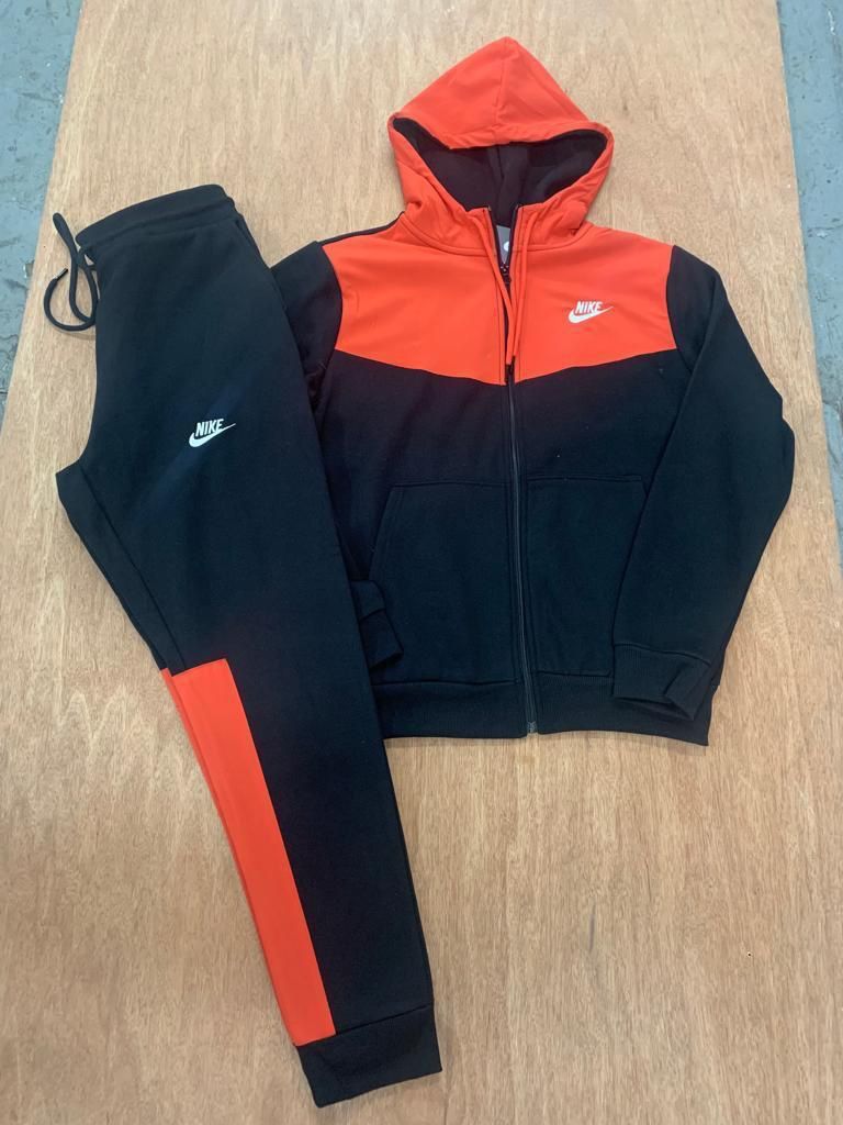 Black/Red Tech Fleece Sweatsuit
