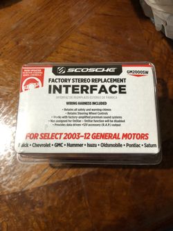 Scosche factory stereo interface