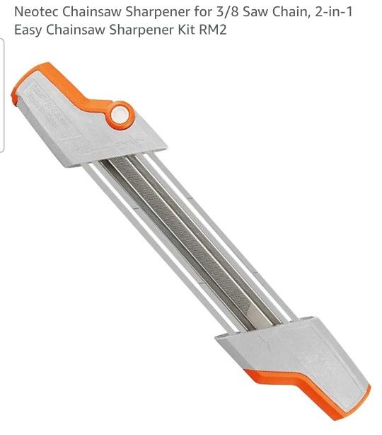 Neotec Chainsaw Sharpener for 3/8 Saw Chain, 2-in-1 Easy Chainsaw Sharpener Kit RM2
