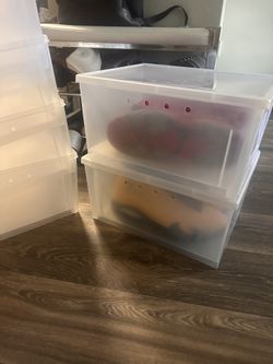 Clear Shoe Boxes