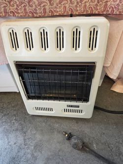 Propane heater and full tank