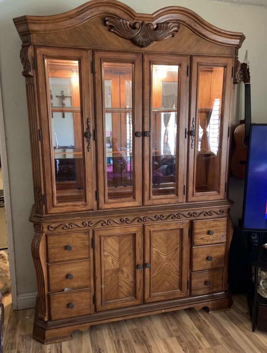Wooden China Cabinet