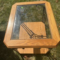 Glass End Table