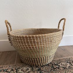 Boho Woven Plant Basket