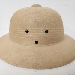 VIntage Military Memorabilia Vietnam War Era Pith Safari Sun Hat Waterproof