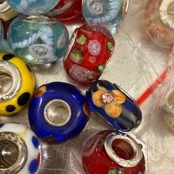 Murano Pandora style beads