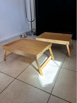 2 Bamboo Trays