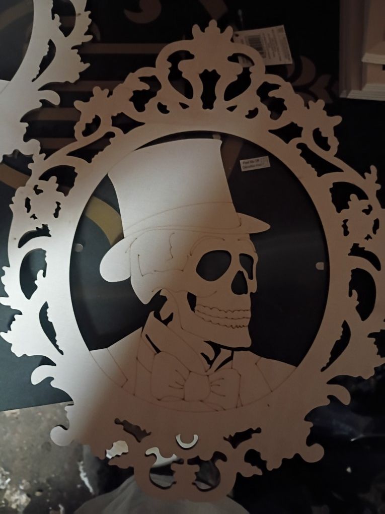 Skull With Top Hat Diy Wood Decor
