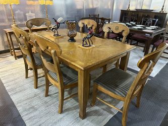 Solid Wooden Table With 4 Chairs