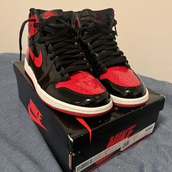 Jordan 1 Patent Bred Size 8 Men’s