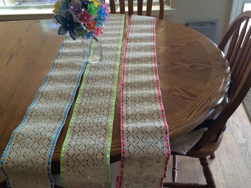 70 Inch Table Runners - Perfect For Easter Event or Wedding