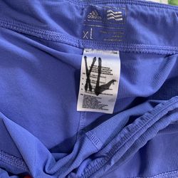 Adidas Tennis Skort XL Pickleball Skirt Skorts With Shorts Blue Tanzanite