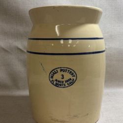 Miali Pottery 3 Gallon Stoneware Crock / Churn 