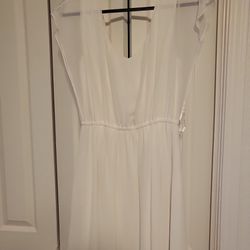 White Dress L Size