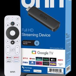 ONN Streaming Stick GoogleTV ~Movies Series Live TV  Sports Music~