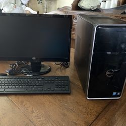 Dell Desktop Computer Includes Monitor & Keyboard