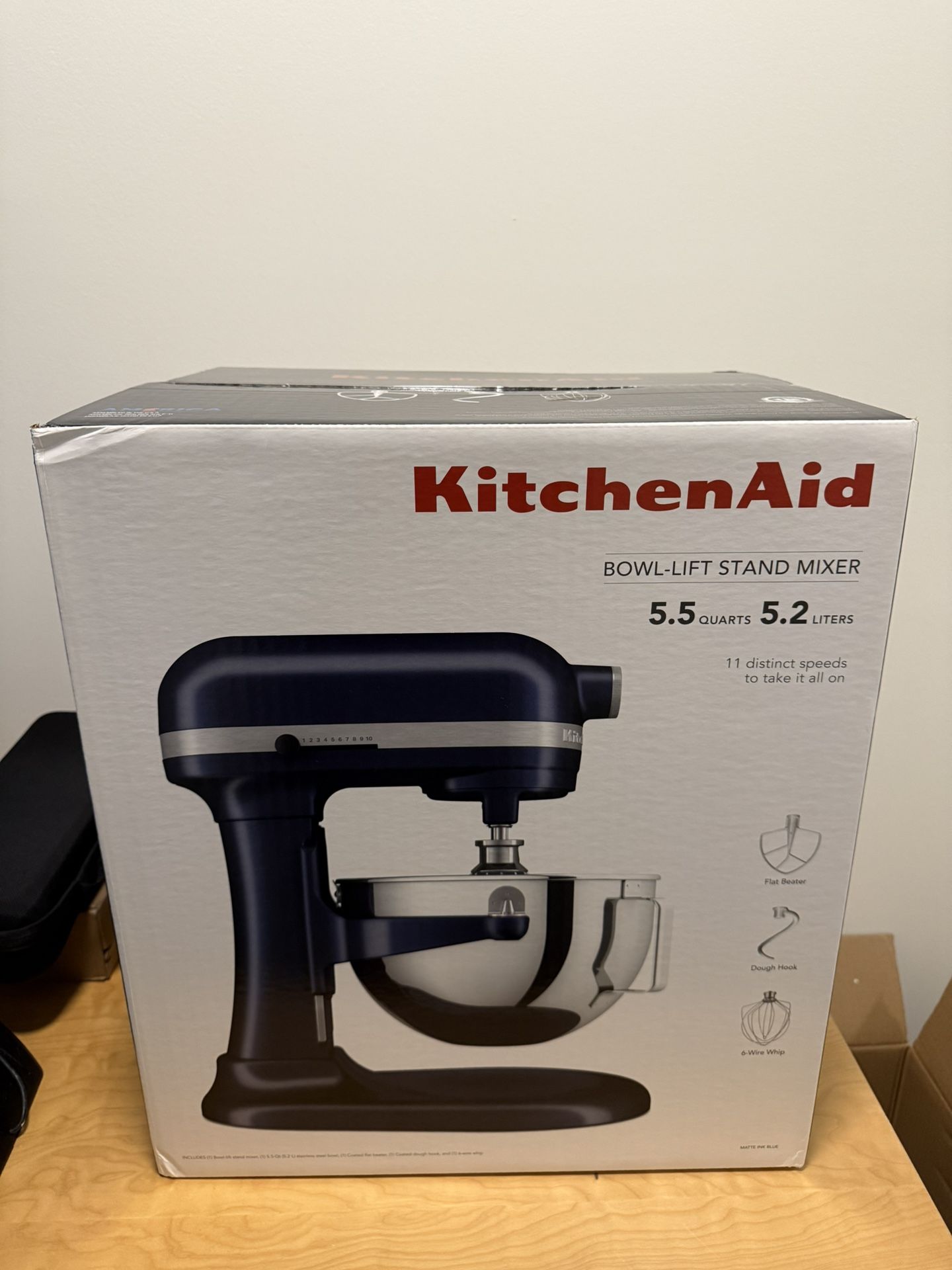 BRAND NEW KitchenAid - 5.5 Quart Bowl-Lift Stand Mixer - Ink Blue