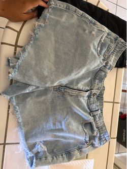 Aerie Elastic Denim Shorts